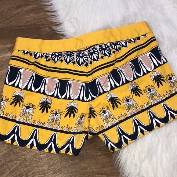 J Crew size 4 city fit mustard floral print shorts - Picture 6 of 6